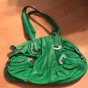 B Makowsky green purse